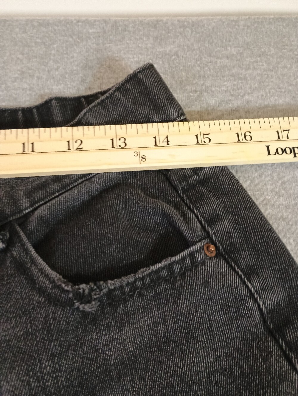 Mrdia Whip Baggy Wide Leg Black Jeans - Vintage Style - Picture 5 of 9